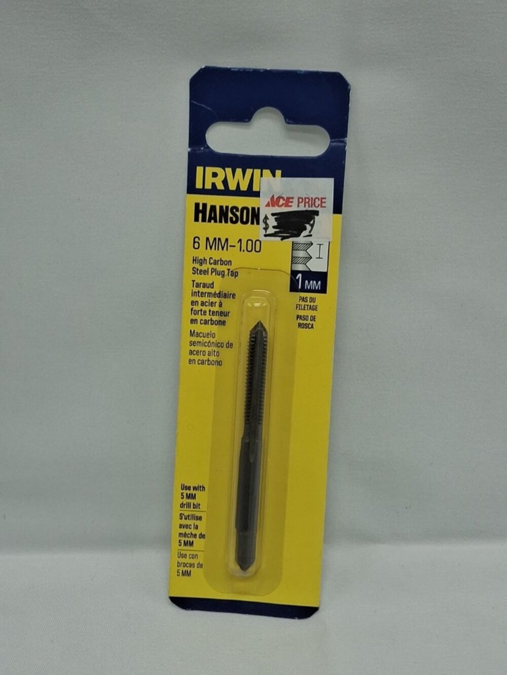 Irwin Hanson 8327 M6-1.00mm High Carbon Steel Plug Tap